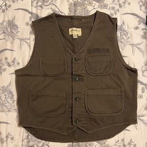 Vintage Eddie Bauer Vest Men L 100% cotton